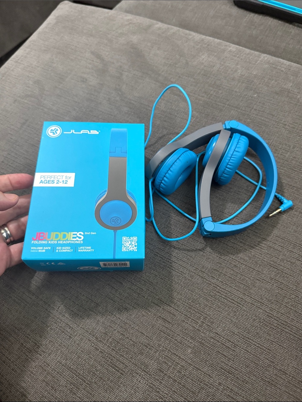 JBuddies Kids Wired Headphones — Blue
